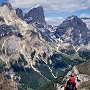 A view to the Marmolada from above Val Contrin.